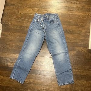 Gap cheeky straight high rise jeans